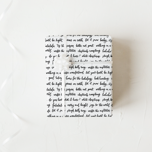 Christmas Clichés - Black Wrapping Paper