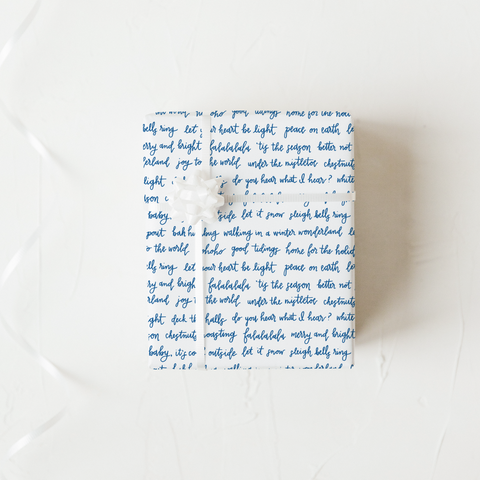 Christmas Clichés - Blue Wrapping Paper