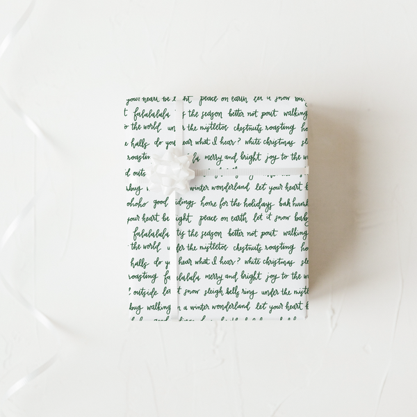 Christmas Clichés - Green Wrapping Paper