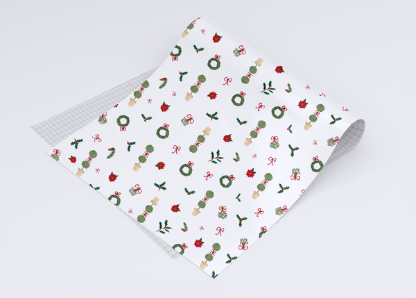 Christmas Cuttings Wrapping Paper