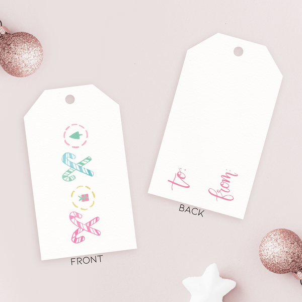 Holiday Gift Tags - Pink