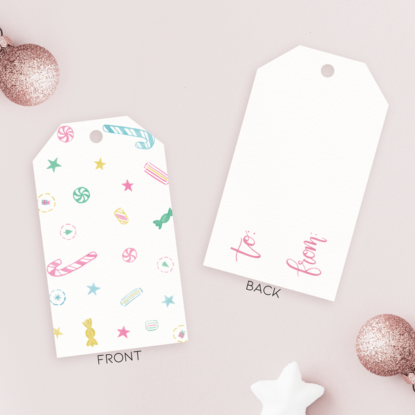 Holiday Gift Tags - Pink