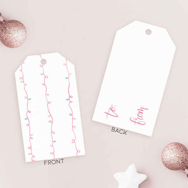 Holiday Gift Tags - Pink