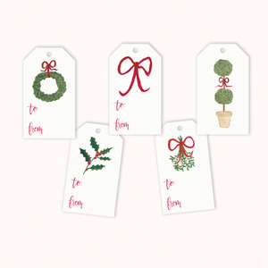 Holiday Gift Tags - Red