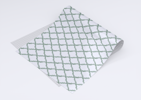 Holiday Leafy Lattice Wrapping Paper