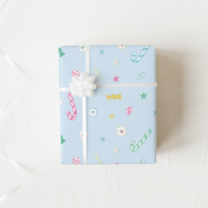 Holiday Sweets - Blue Wrapping Paper