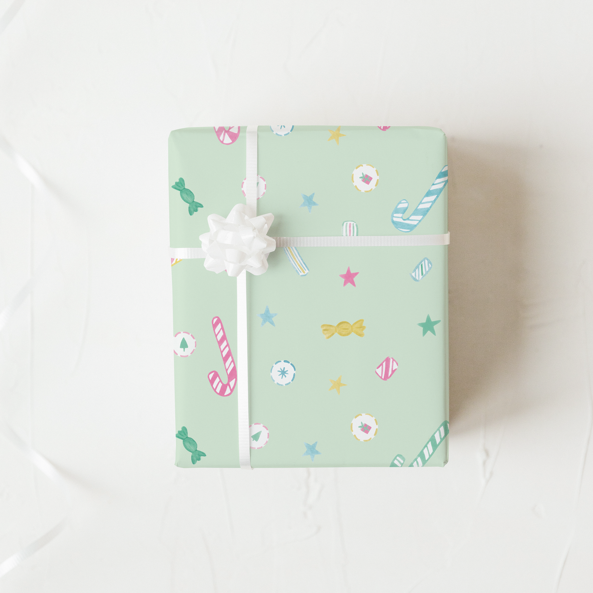 Holiday Sweets - Green Wrapping Paper