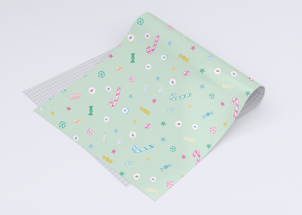 Holiday Sweets - Green Wrapping Paper