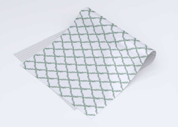 Leafy Lattice Wrapping Paper